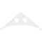 Ekena Millwork Pitch Winston Architectural Grade PVC Gable Pediment, 60"W x 25"H x 1"P (10/12) GPP060X025X100WIN - alternate 4